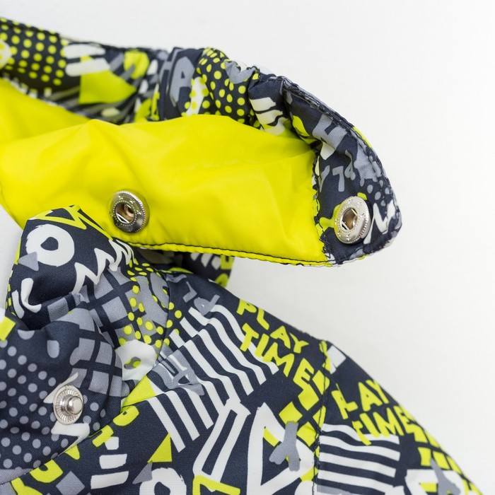 Комплект утепленный: куртка и брюки, рост 116 см, цвет серый S28241