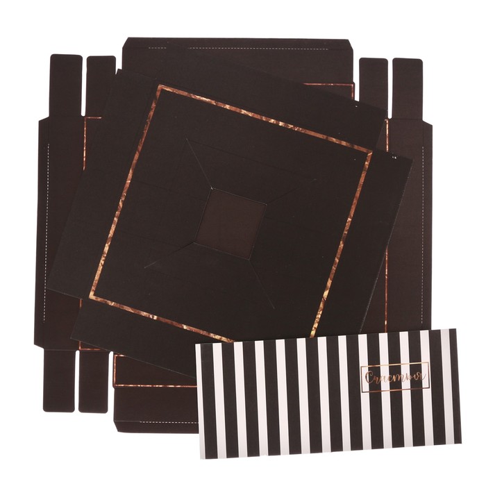 Коробка для цветов с вазой и PVC окнами складная «Для тебя с любовью», 23 х 30 х 23 см