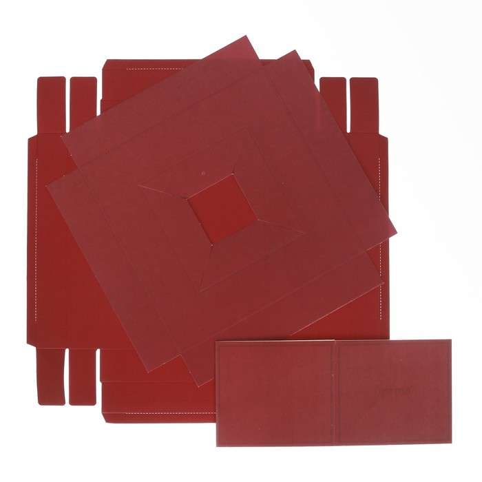 Коробка для цветов с вазой и PVC окнами складная «Для самой элегантной», 23 х 30 х 23 см