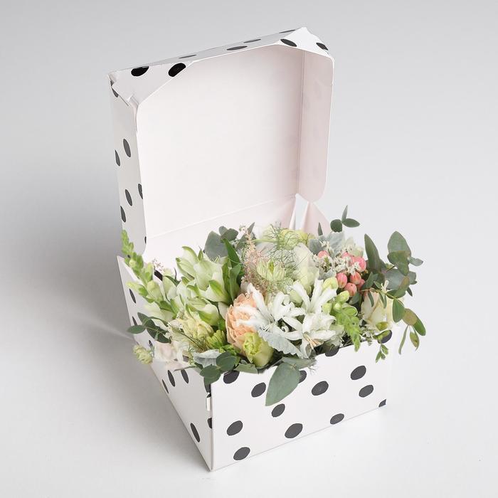 Коробка из картона «Для тебя», 12 х 8 х 12 см