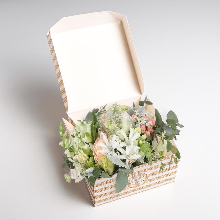 Коробка из картона «Тебе с любовью», 17 х 9 х 17 см