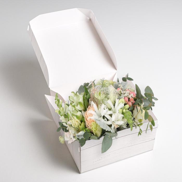 Коробка из картона «Дерево», 17 х 9 х 17 см