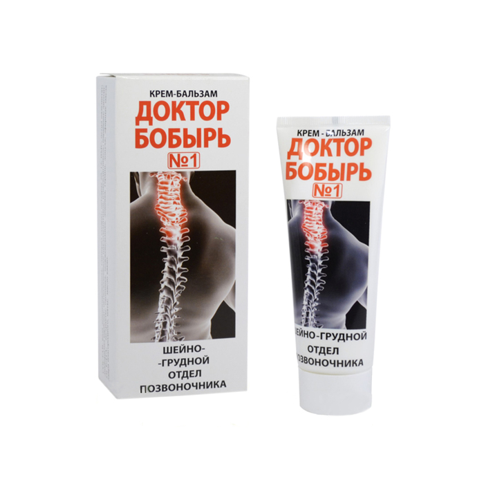 Крем-бальзам Доктор Бобырь №1 для шейно-грудной отдела позвоночника, 75 мл