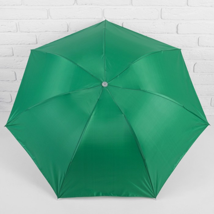 Зонт механический "Однотонный", R=46см, цвет зелёный