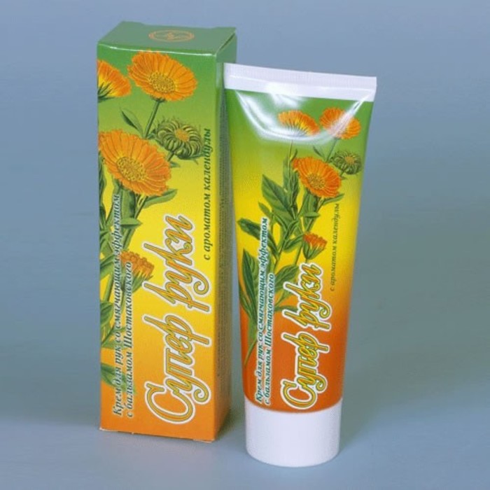 Крем для рук смягчающий СуперРуки Календула, Бальзам Шостаковского, 75 г