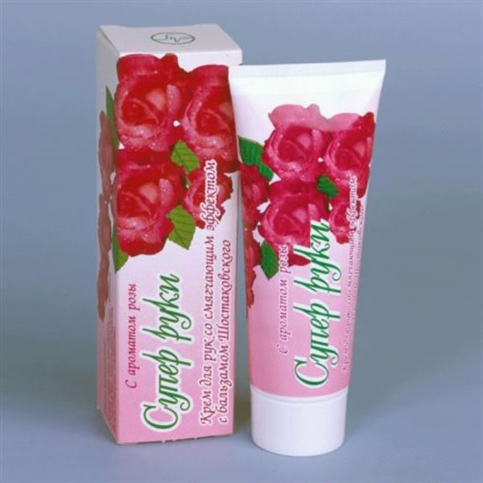 Крем для рук смягчающий СуперРуки Роза, Бальзам Шостаковского, 75 г