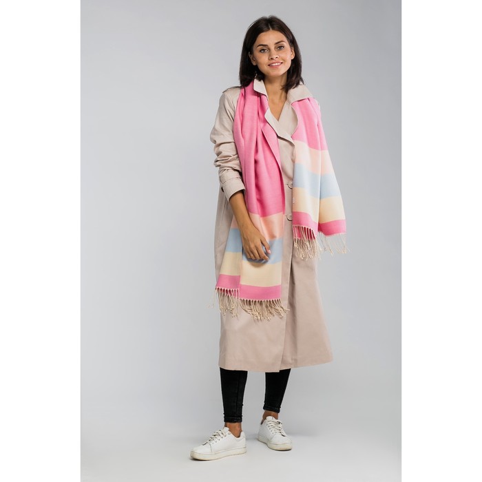 Палантин женский MINAKU "Шарлотта", размер 70*180 см, цвет розовый