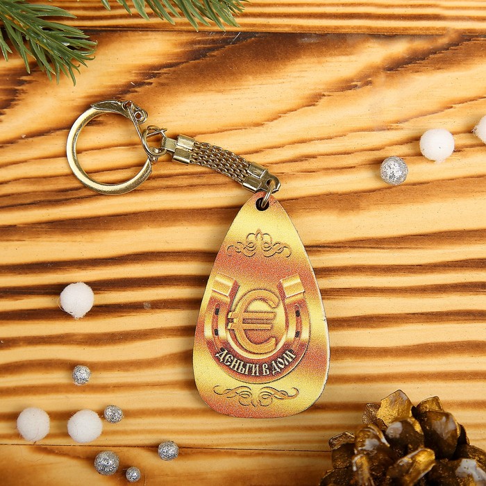 Брелок «Свинки», хохлома, 3,2×5,7×0,3 см