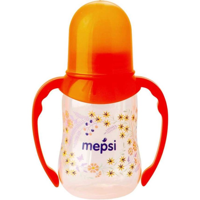 Бутылочка для кормления с ручками, 125 мл, от 4 мес. МИКС