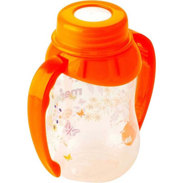 Бутылочка для кормления с ручками, 125 мл, от 4 мес. МИКС