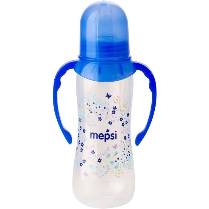 Бутылочка для кормления с ручками, 250 мл, от 4 мес. МИКС