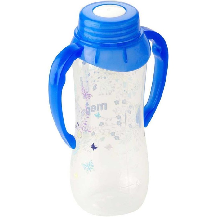 Бутылочка для кормления с ручками, 250 мл, от 4 мес. МИКС