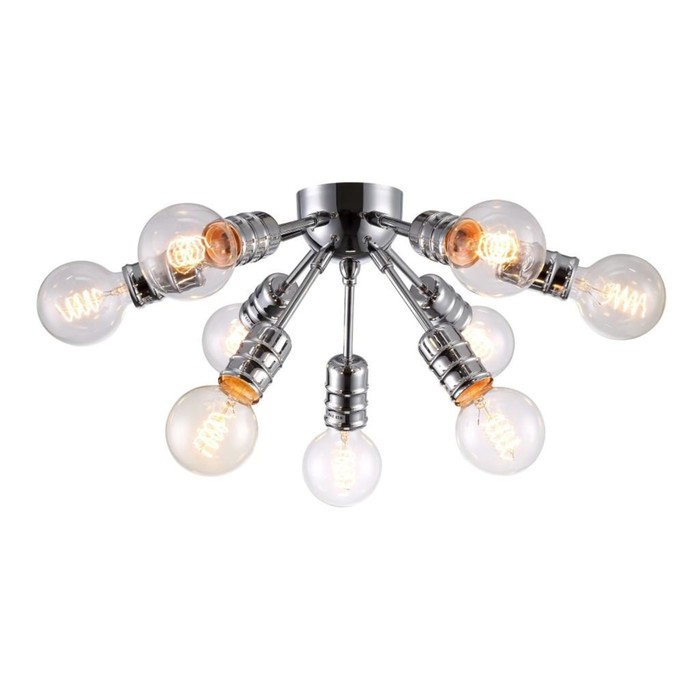 Люстра FUOCO 9x60Вт E27 хром 21x43x43см