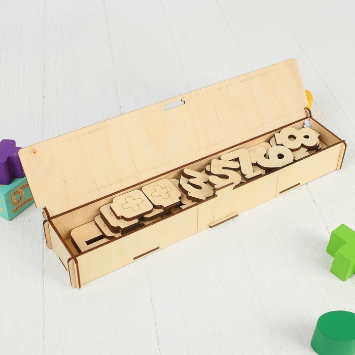 Развивающая игра "Цифры на подставке"