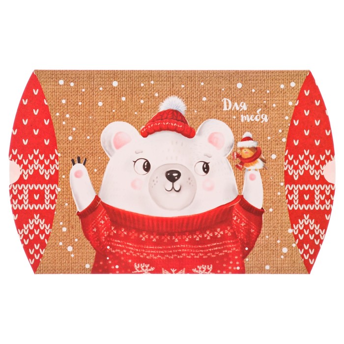 Коробка сборная фигурная «Медвежонок», 19 х 14 х 4 см