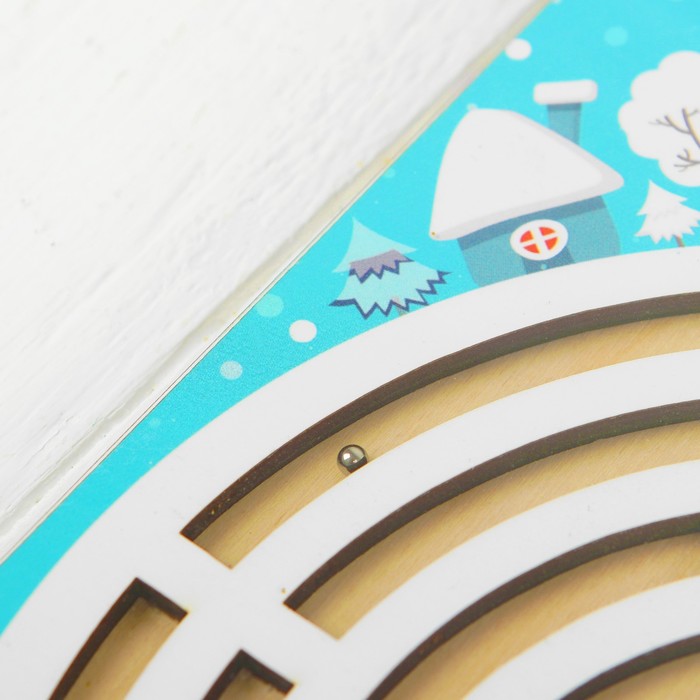 Лабиринт с шариком "Зимушка"