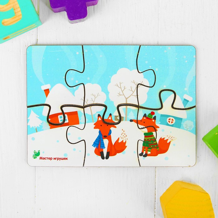 Пазл "Зимушка", мини