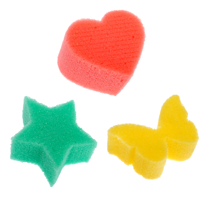 Детские губки «Купалки-мочалки», набор 3 шт., МИКС