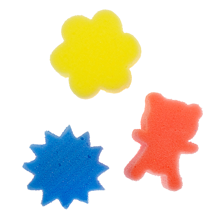 Детские губки «Купалки-мочалки», набор 3 шт., МИКС