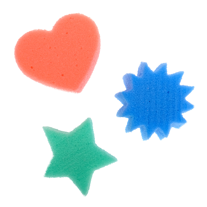 Детские губки «Купалки-мочалки», набор 3 шт., МИКС