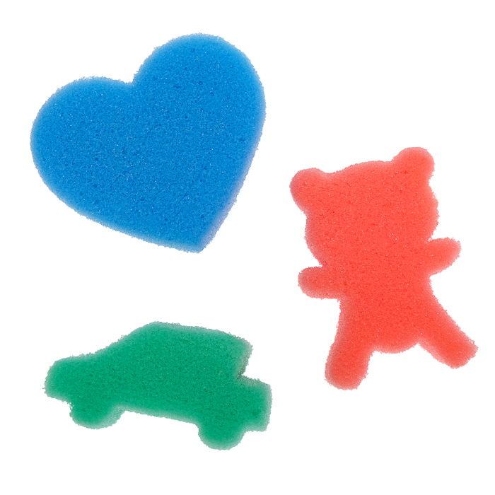 Детские губки «Купалки-мочалки», набор 3 шт., МИКС