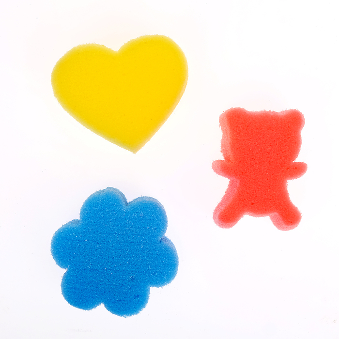 Детские губки «Купалки-мочалки», набор 3 шт., МИКС