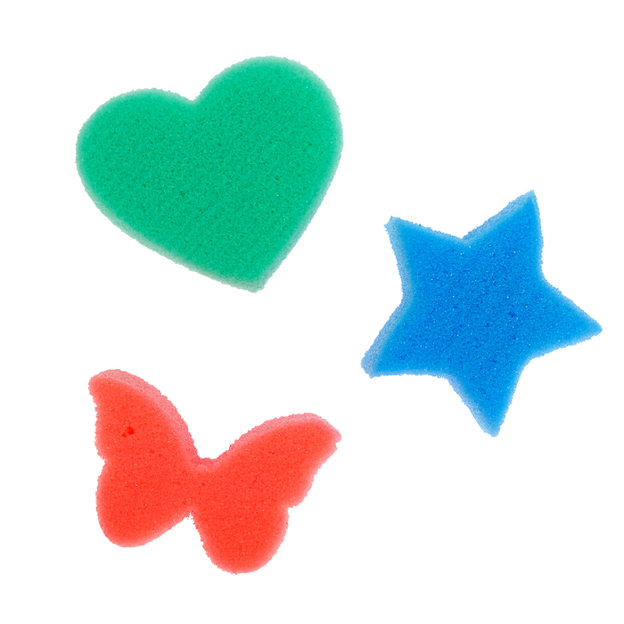 Детские губки «Купалки-мочалки», набор 3 шт., МИКС