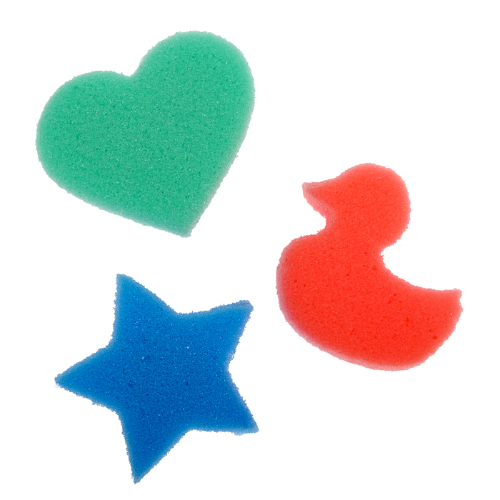 Детские губки «Купалки-мочалки», набор 3 шт., МИКС