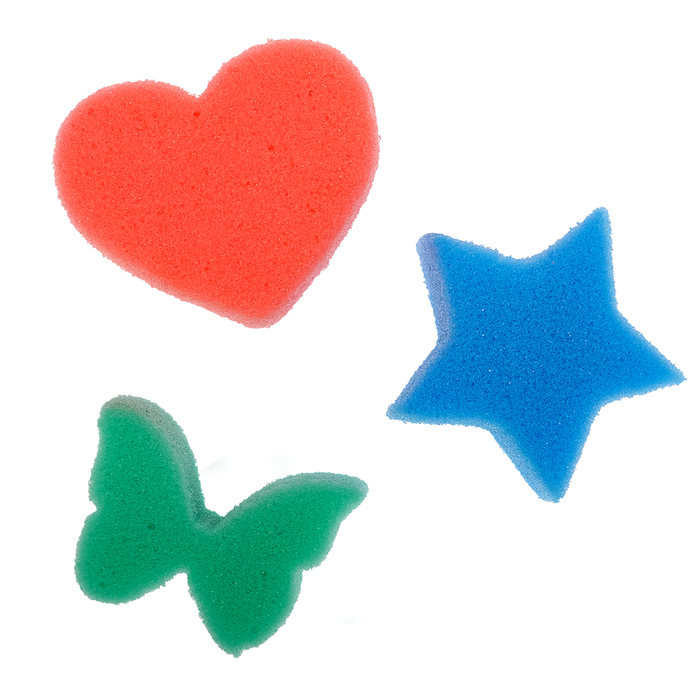 Детские губки «Купалки-мочалки», набор 3 шт., МИКС