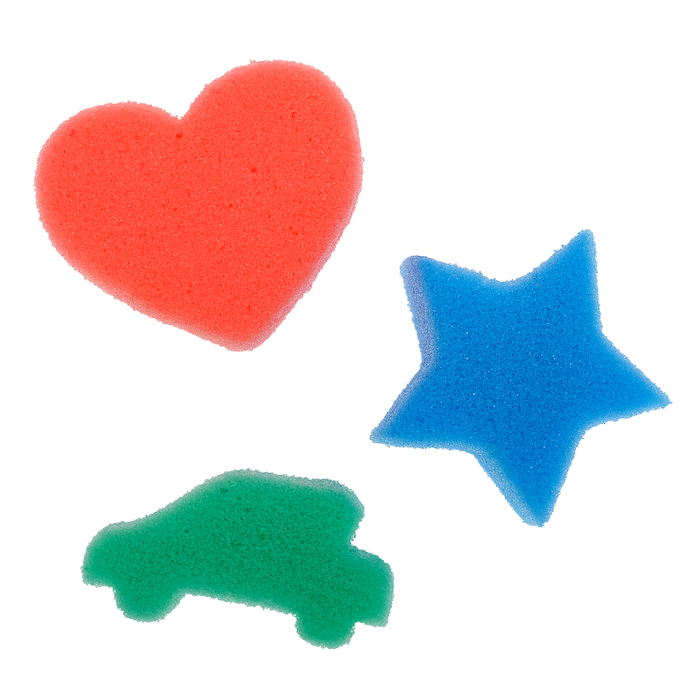 Детские губки «Купалки-мочалки», набор 3 шт., МИКС