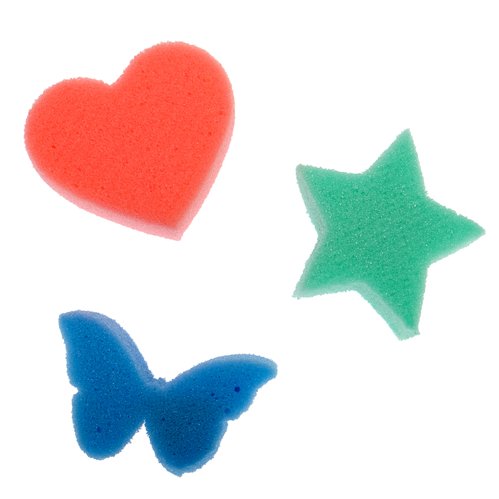 Детские губки «Купалки-мочалки», набор 3 шт., МИКС