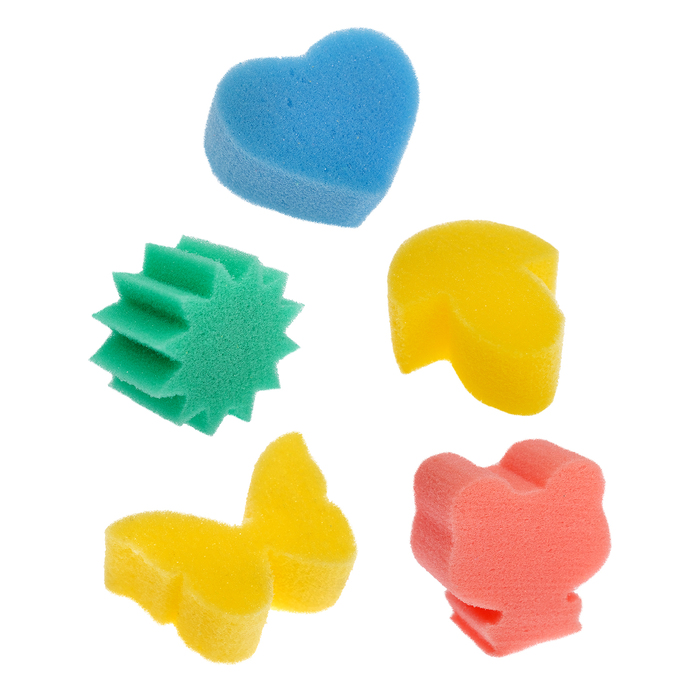 Детские губки «Купалки-мочалки», набор 5 шт., МИКС