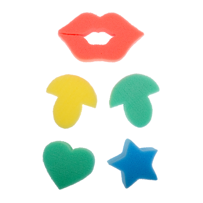 Детские губки «Купалки-мочалки», набор 5 шт., МИКС