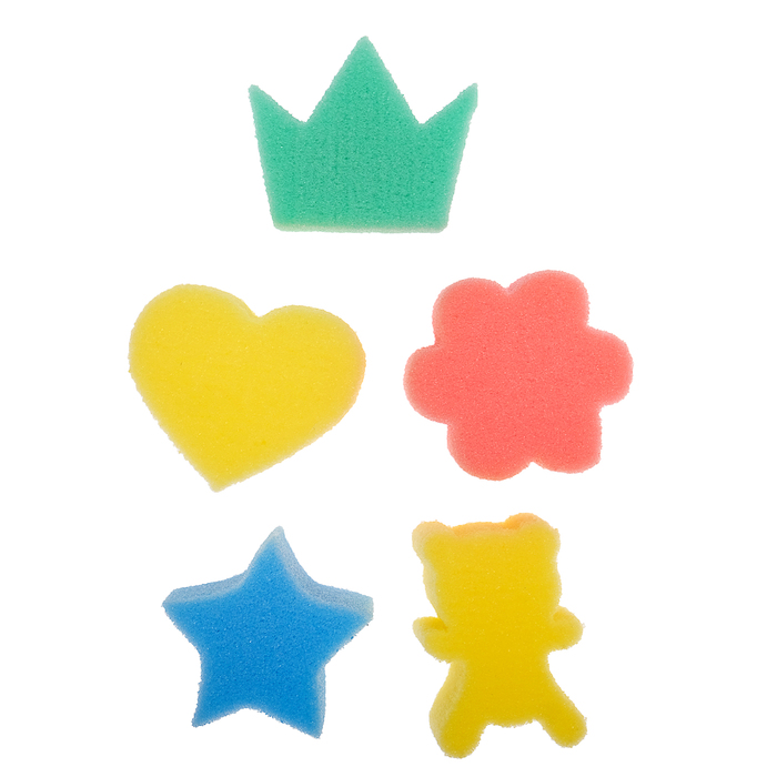 Детские губки «Купалки-мочалки», набор 5 шт., МИКС