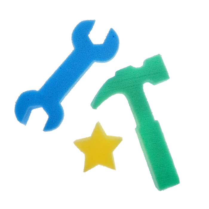 Детские губки «Самоделкин», набор 3 шт., МИКС