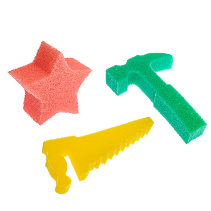 Детские губки «Самоделкин 2», набор 3 шт., МИКС