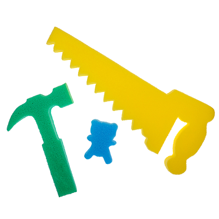 Детские губки «Самоделкин 2», набор 3 шт., МИКС