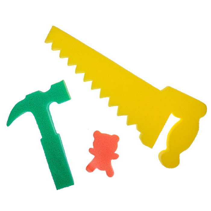 Детские губки «Самоделкин 2», набор 3 шт., МИКС