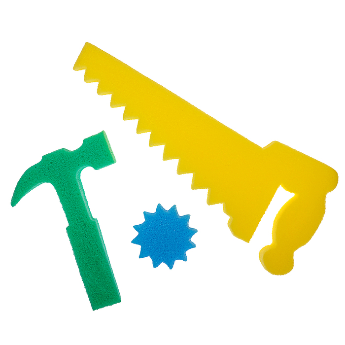 Детские губки «Самоделкин 2», набор 3 шт., МИКС