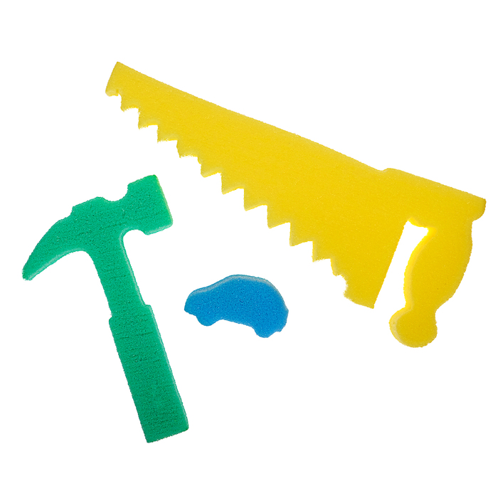 Детские губки «Самоделкин 2», набор 3 шт., МИКС