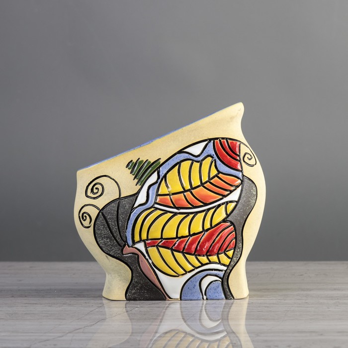 Ваза "Ковш" 21 см, микс