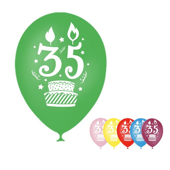 Шар воздушный "35 лет", 12", набор 25 шт.