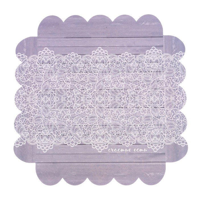 Коробка для кондитерских изделий с PVC крышкой «От всего сердца», 18 х 18 х 3 см