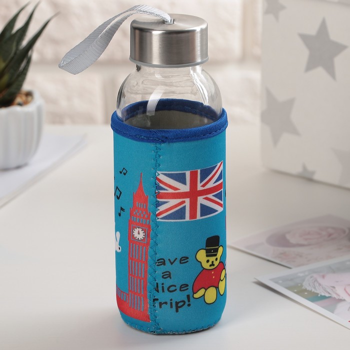Бутылка 300 мл "Лондон", рисунок МИКС