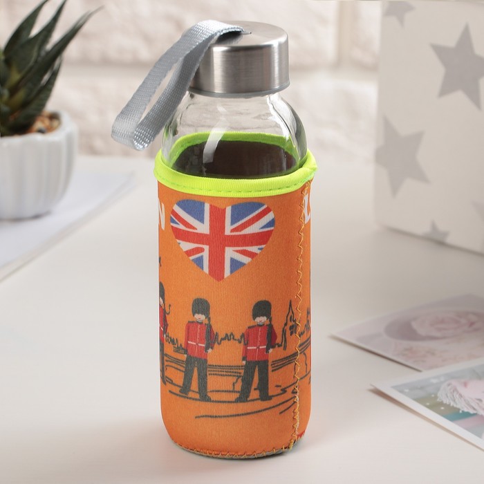 Бутылка 300 мл "Лондон", рисунок МИКС