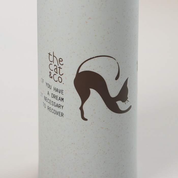 Бутылка 360 мл "Котики", цвета МИКС