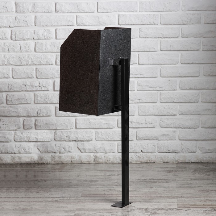 Урна уличная квадратная вкапываемая 17 л серая