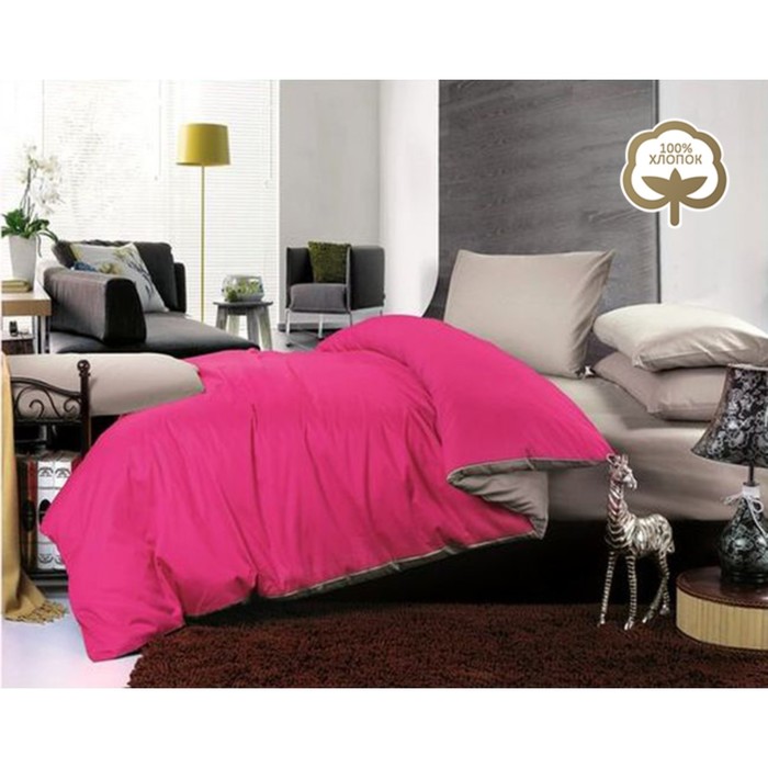 КПБ евро, 240х260 см на рез., 200х220 см, 50х70 см-2 шт., сатин 1014-JT02