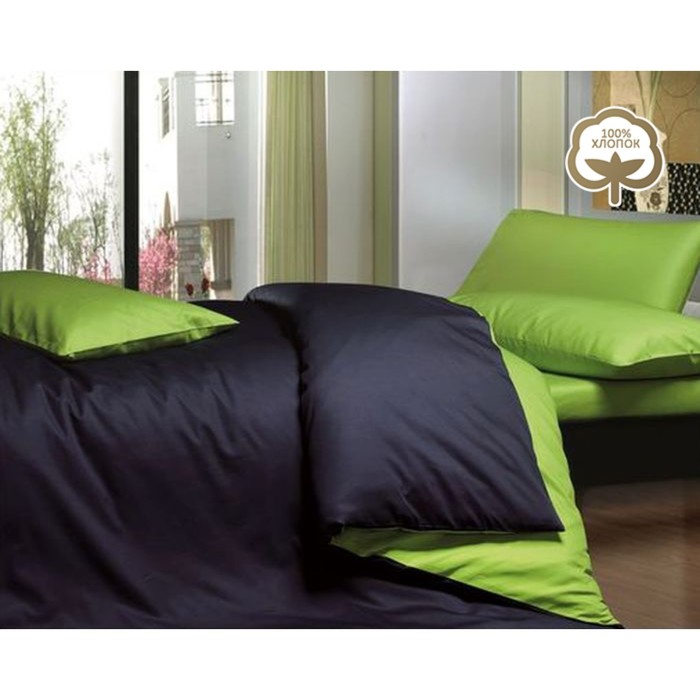 КПБ евро, 240х260 см на рез., 200х220 см, 50х70 см-2 шт., сатин 1014-JT09