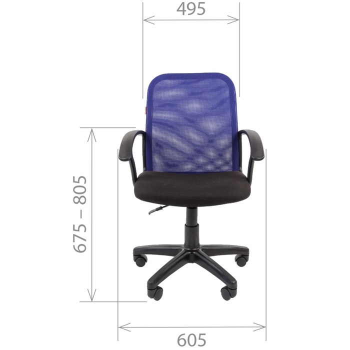 Офисное кресло Chairman 615, TW чёрный